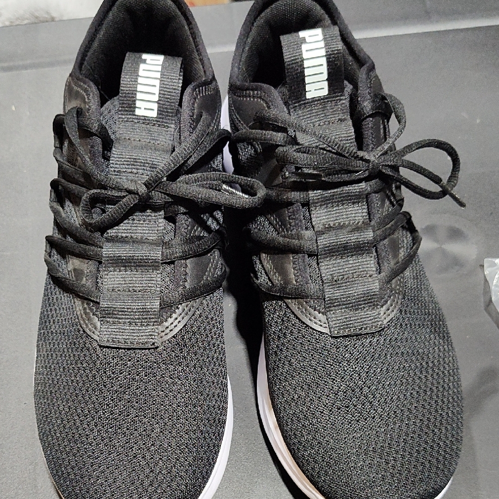 Puma Black Athletic Sneakers, Size 10